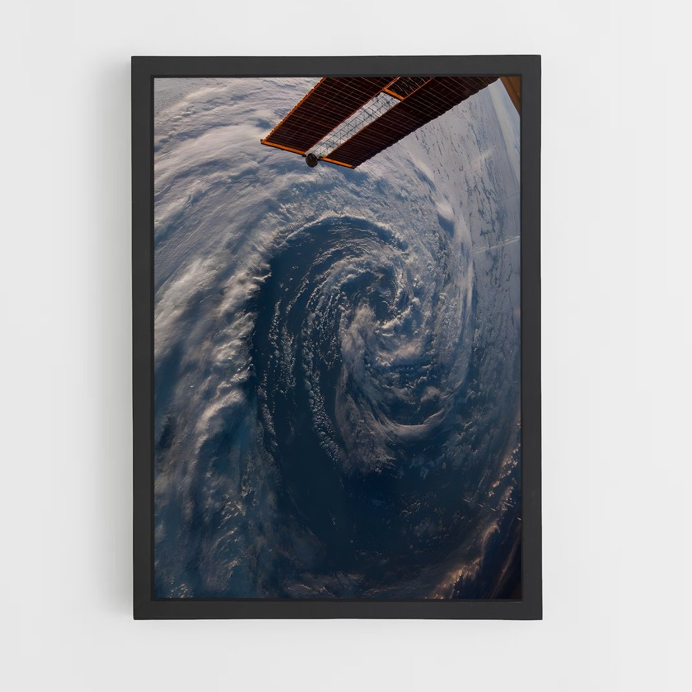 Poster Vue Époustouflante de la Terre depuis l'Espace – affiche Système solaire (vue 2)